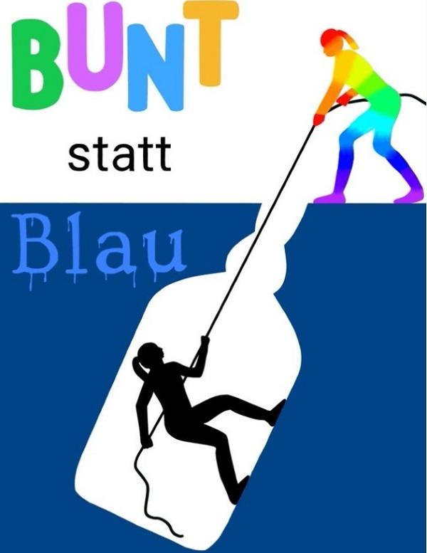 Motivbild Kampagne "bunt statt blau" 2.Platz