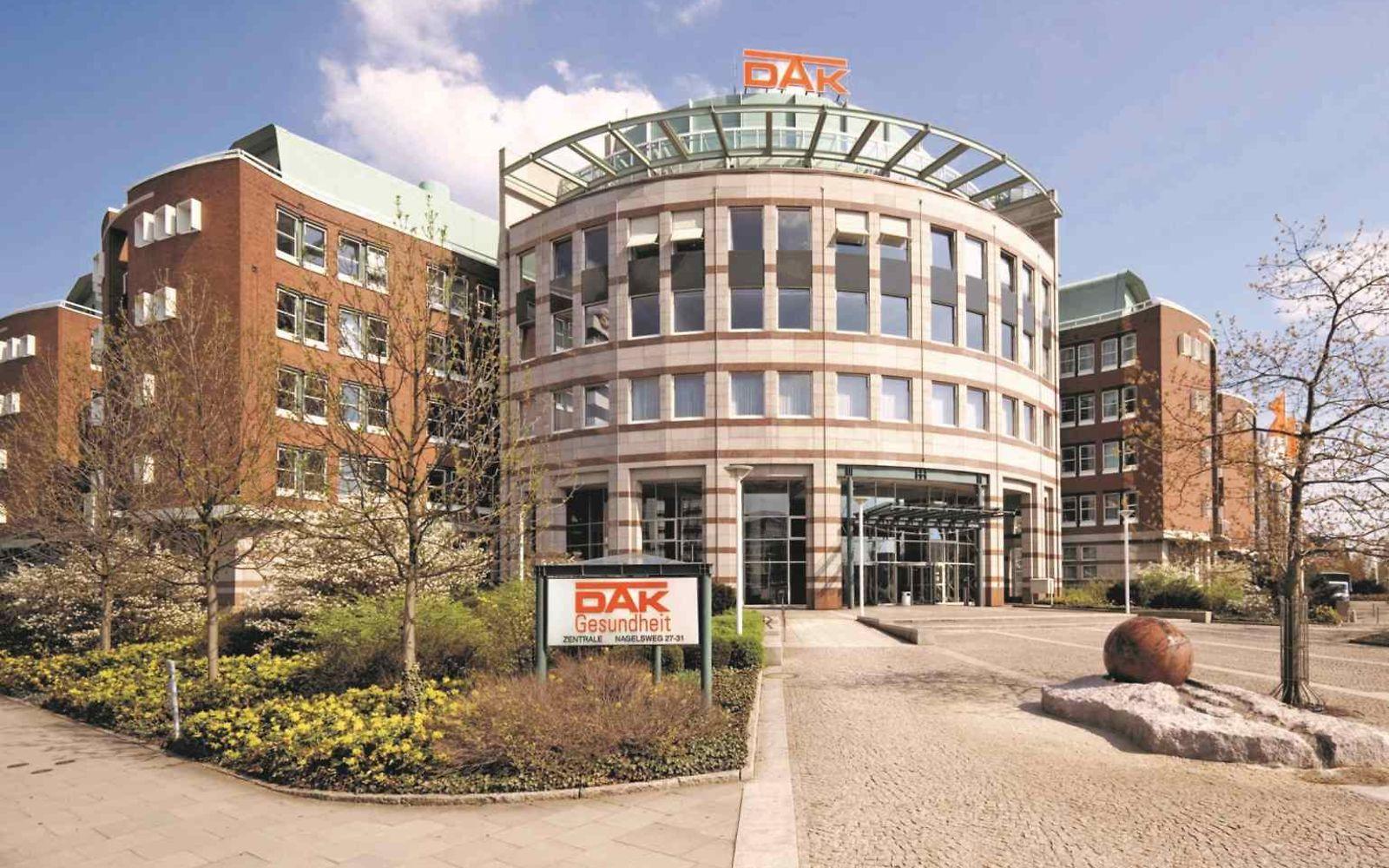 Die Zentrale der DAK-Gesundheit in Hamburg