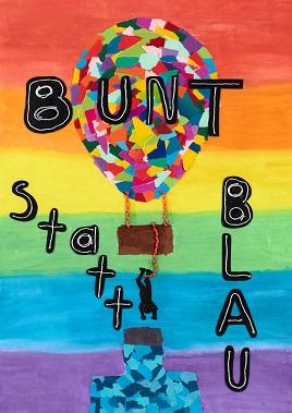 Motivbild Kampagne "bunt statt blau"