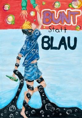 Motivbild Kampagne "bunt statt blau"