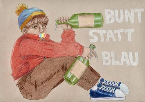 Motivbild Kampagne "bunt statt blau"