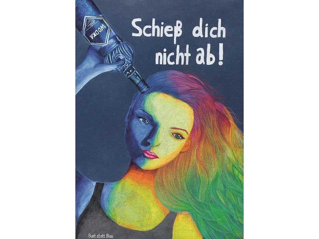 Motivbild Kampagne Bunt statt blau: Siegerbild 2016